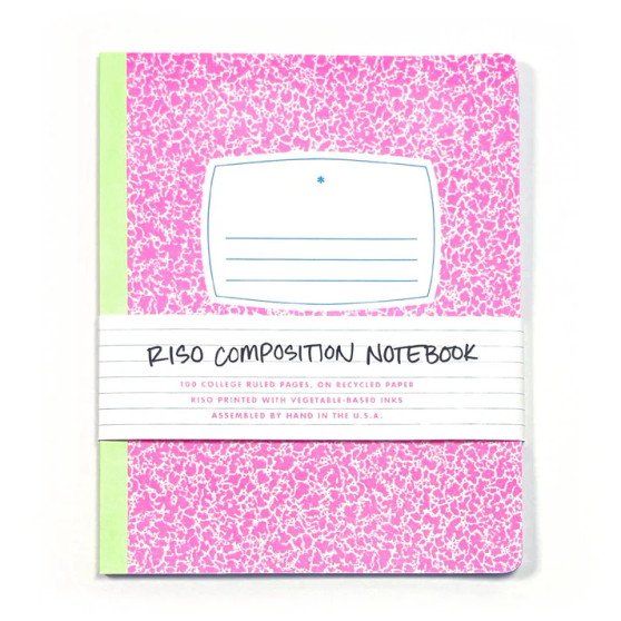 Next Chapter Studio Risograph Composition Notebook Pink