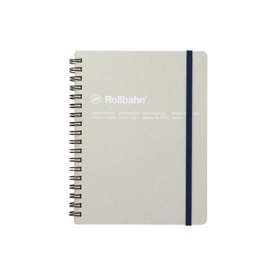 Rollbahn Notebook 5.5x7" Kraft Grey