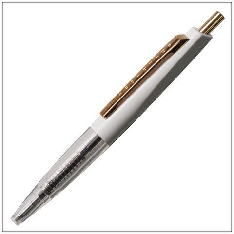 Anterique Stationers Mini Ballpoint Pen White/Clear