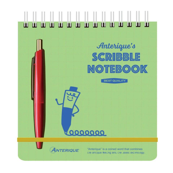 Anterique Mini Scribble Note Set 5x5" Green