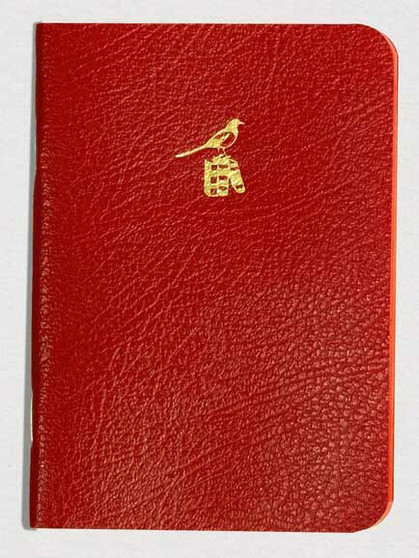 Bieffe Roma Notebook 3.75x5" Red