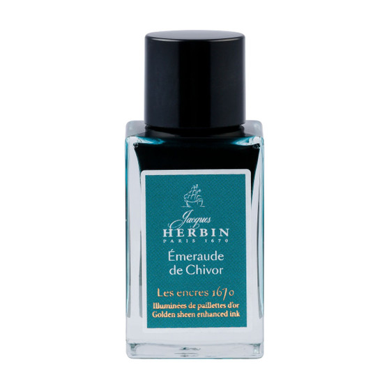 Jacques Herbin 1670 Anniversary Ink 15ml Émerald of Chivor