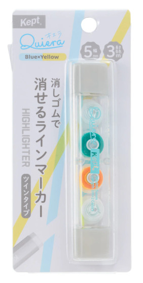 Kept Quiera Highlighter Twin Type Blue & Yellow