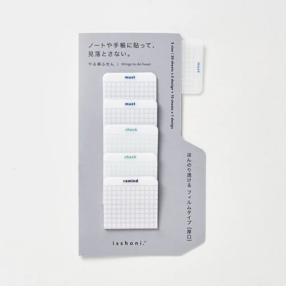 isshoni. Film Index Sticky Notes Small Blue