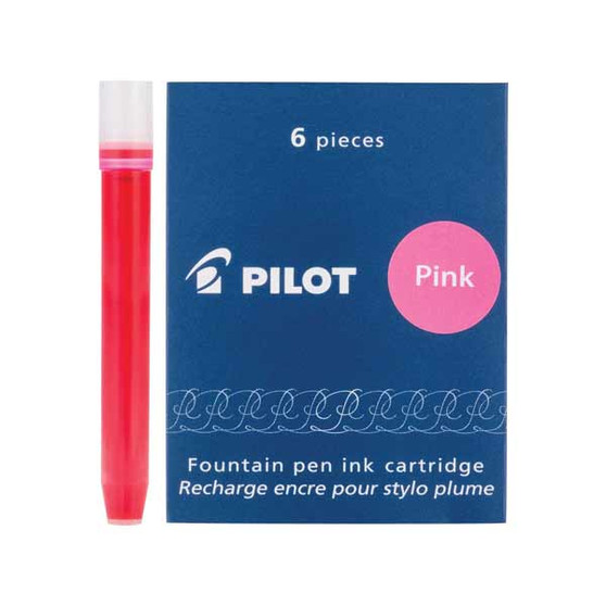 Pilot Namiki Fountain Pen Ink Cartridge 6 Pack Pink