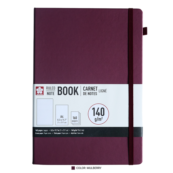 Sakura Notebook Ruled 8x11" Mulberry