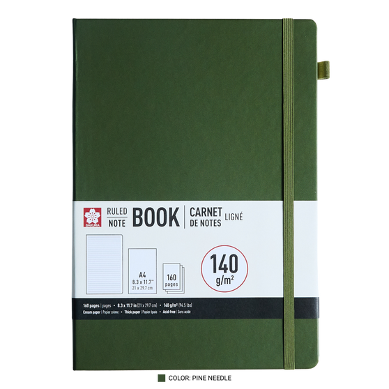 Sakura Notebook Ruled 8x11" Pine Needle