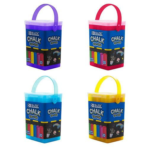 Bazic Products Chalk 20 Pack - Assorted Colors