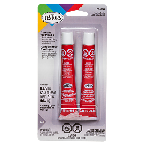 Testors Cement for Plastics 2 Pack