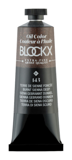 Blockx Oil Paint 35ml Tube Burnt Sienna Deep