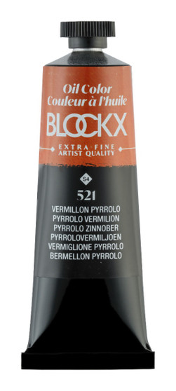Blockx Oil Paint 35ml Tube Pyrrolo Vermilion