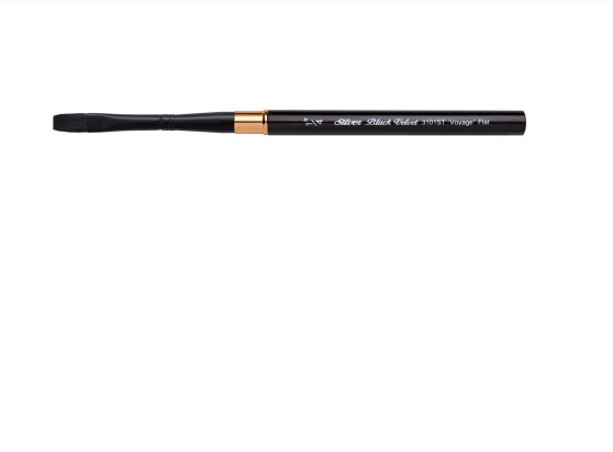 Silver Brush Black Velvet Voyage Travel Brush Flat 1/4"
