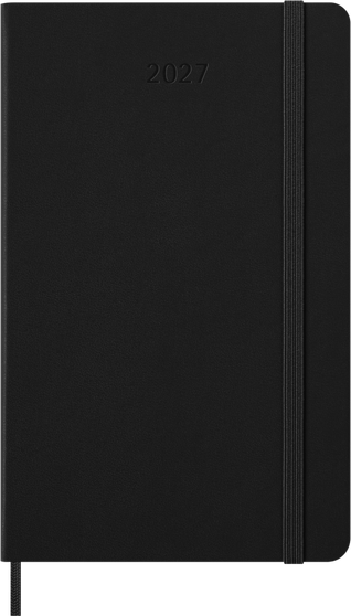 Moleskine Classic Weekly Planner 2027 12 Month Large Hard Cover Black