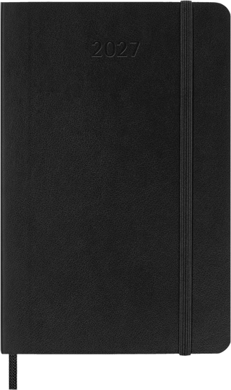 Moleskine Classic Weekly Planner 2027 12 Month Pocket Soft Cover Black