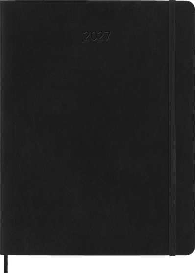 Moleskine Classic Weekly Planner 2027 12 Month XL Soft Cover Black