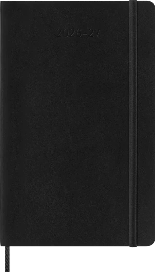 Moleskine Classic Daily 26/27 Planner 18 Month Large Soft Cover Black
