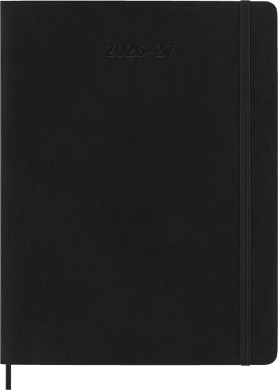 Moleskine Classic Weekly Planner 26/27 Weekly 18 Month XL Soft Cover Black