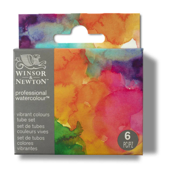 Winsor & Newton Artist Watercolor 6 Color Set Vibrant Colors
