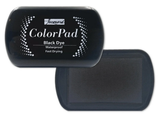 Jacquard ColorPad Ink Pad Waterproof Dye Black