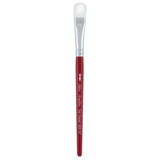 Silver Scrubber Brush Oval/Crescent 5/8"
