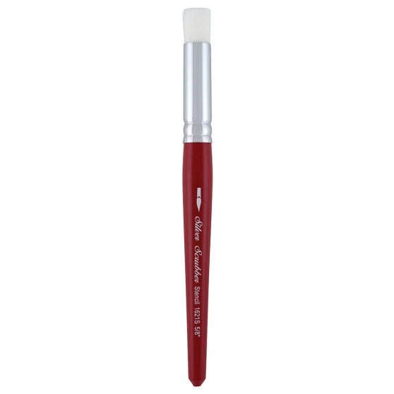 Silver Scrubber Brush Stencil 5/8"