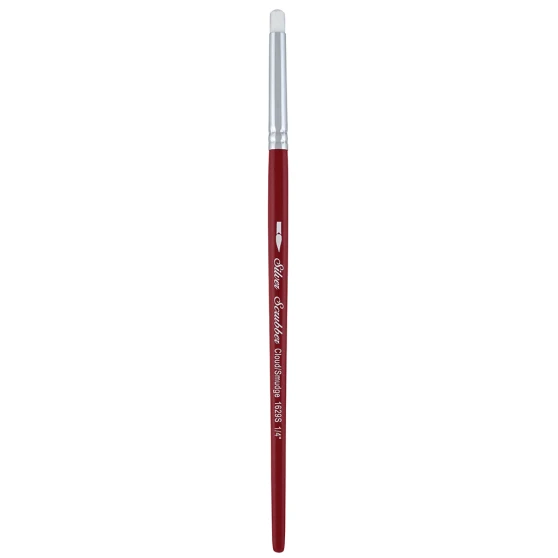 Silver Scrubber Brush Cloud/Smudge 1/4"