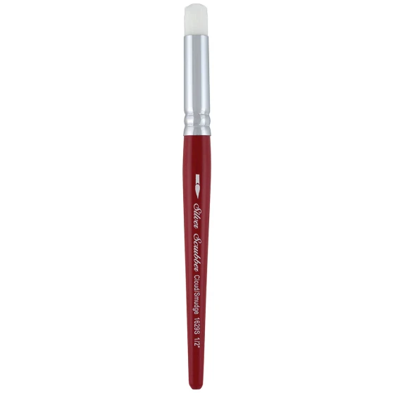 Silver Scrubber Brush Cloud/Smudge 1/2"