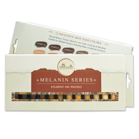 Stapledon Arts Melanin Series Skin Tone Oil Pastels 12 Colors