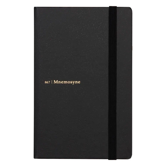 Maruman Mnemosyne Journal 6.5mm Horizontal Ruling A6 Black