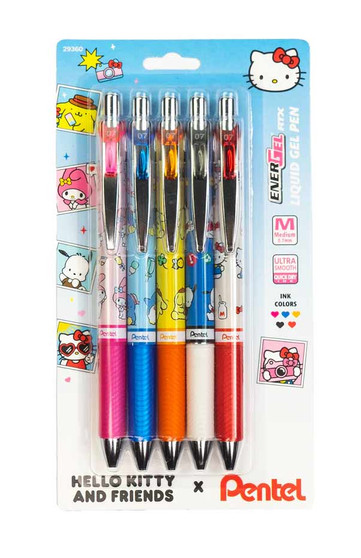Pentel EnerGel Gel Pens Hello Kitty 5 Pack