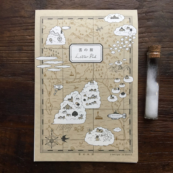 Kyupodo Letter Pad Cloud Trip 5.5x8.25"