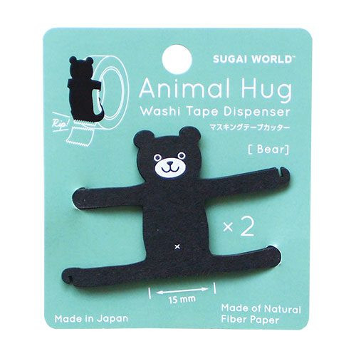Spoon Animal Hug Washi Tape Cutter Bear