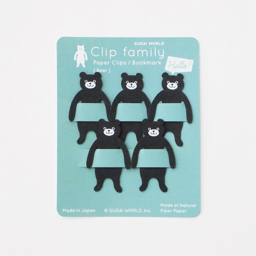 Spoon Animal Clip Family Bear