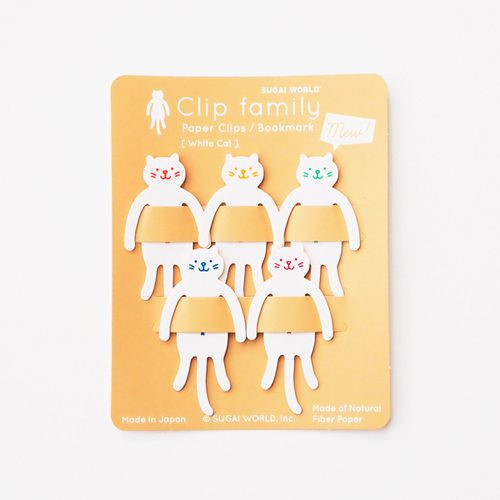 Spoon Animal Clip Family Cat