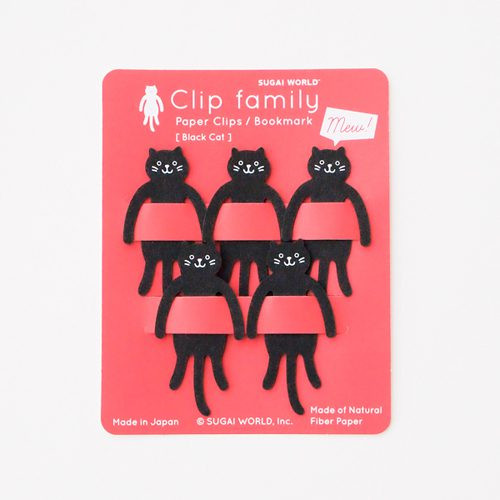 Spoon Animal Clip Family Black Cat