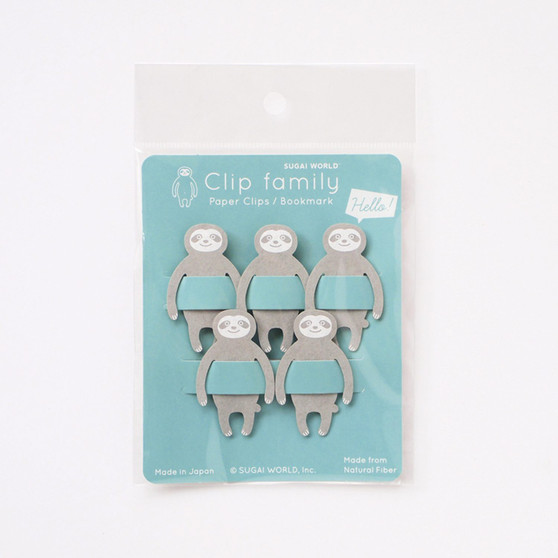 Spoon Animal Clip Family Sloth