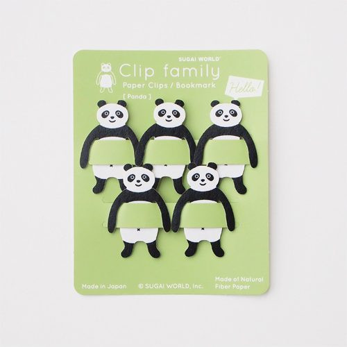 Spoon Animal Clip Family Panda