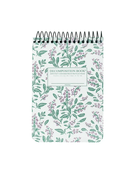 Michael Roger Press Decomposition Book Top-Bound Pocket Ruled Sage