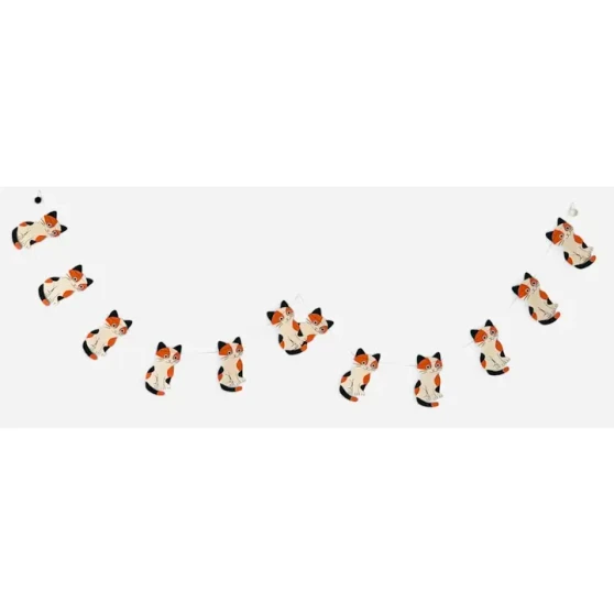 Giftsland Paper Garland Calico Cat Curry