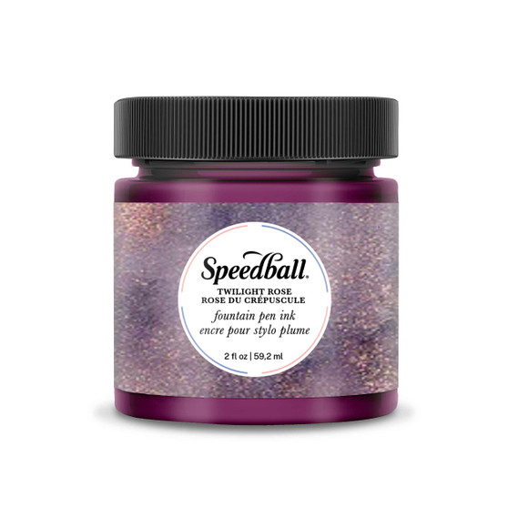Speedball Fountain Pen Ink 2oz Twilight Rose