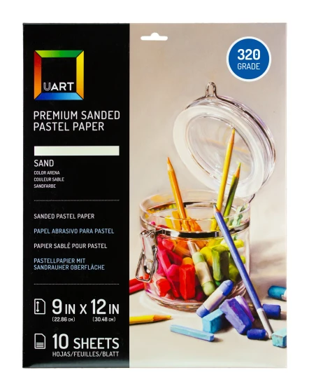 UART Premium Sanded Pastel Paper 9x12 #320 10 Pack