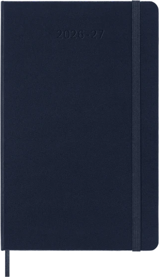 Moleskine Classic Weekly Planner 26/27 Weekly 18 Month Large Soft Cover Blue
