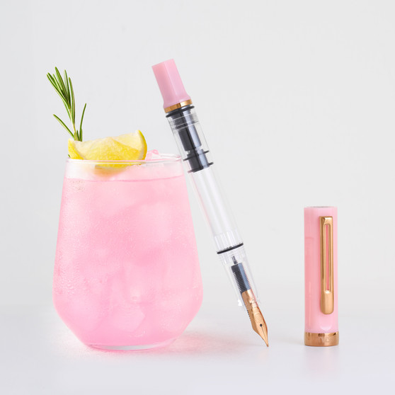 TWSBI ECO Fountain Pen Pink Lemonade w/Bronze EF