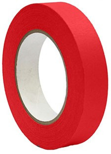 Colored Masking Tape 1" x 55 yards Red