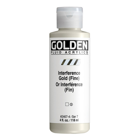 Golden Acrylic Fluid 4oz Interference Gold (Fine)