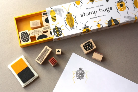 Rubber Stamp Set Bugs