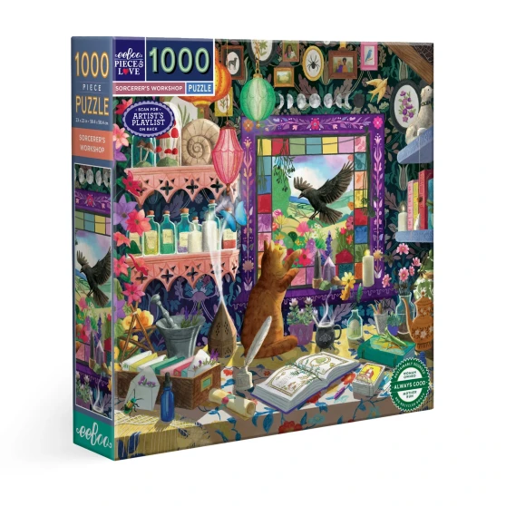 Eeboo 1000 Piece Puzzle Sorcerer's Workshop