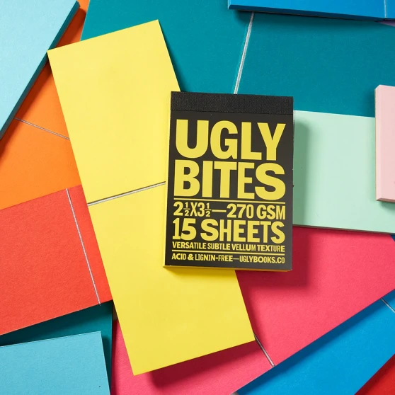 Uglybooks Uglybites 3.5x2.5" Danger Yellow