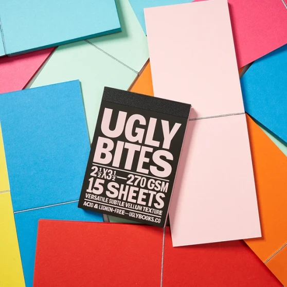 Uglybooks Uglybites 3.5x2.5"  Light Pink