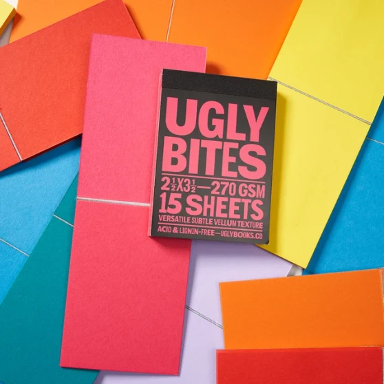 Uglybooks Uglybites 3.5x2.5" Pink Punk